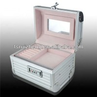 Compact combination lock makeup vanity case fashion jewelry box