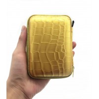 Custom oem PU leather portable EVA hard disk case