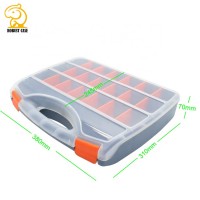 hard shell high quality customized PP plastic equipment case box with dividers 380*310*70mm