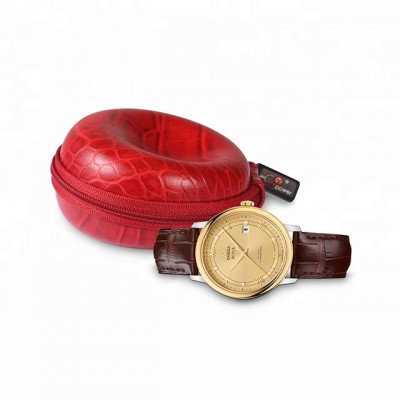 OEM luxury portable eva leather travel watch case