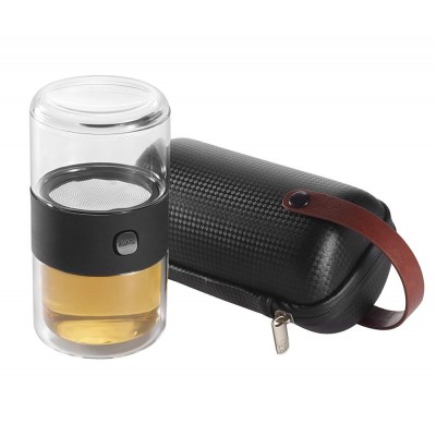 Portable Tea set cup EVA material case for outdoor travel carrying