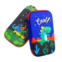 OEM Factory Hot Sale Hard Shape EVA Carrying Pencil Case with cute 3D Dinosaur Design pattern